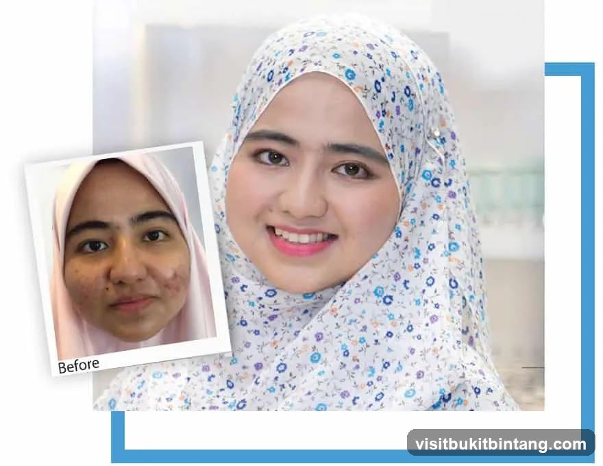 Before and After Skincare Comparison