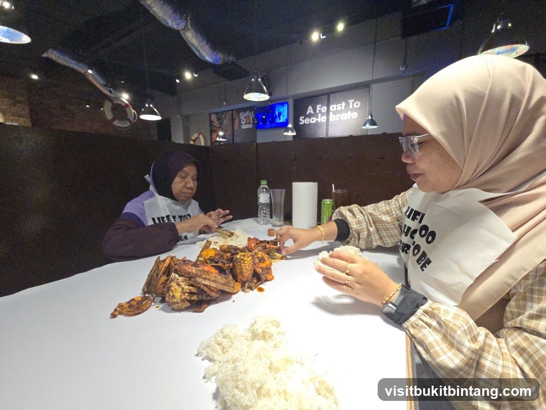 Diners at a restaurant table