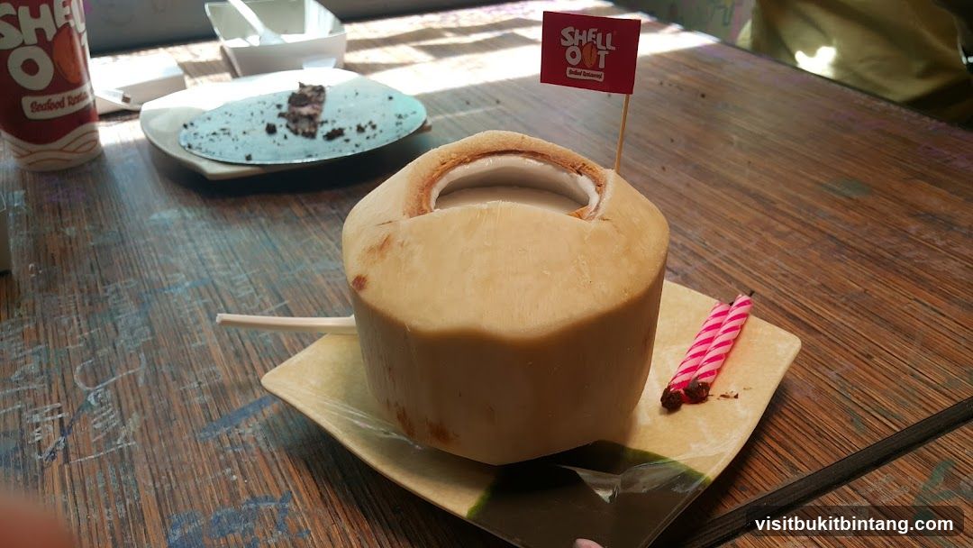 Coconut Drink with Shell Out Flag