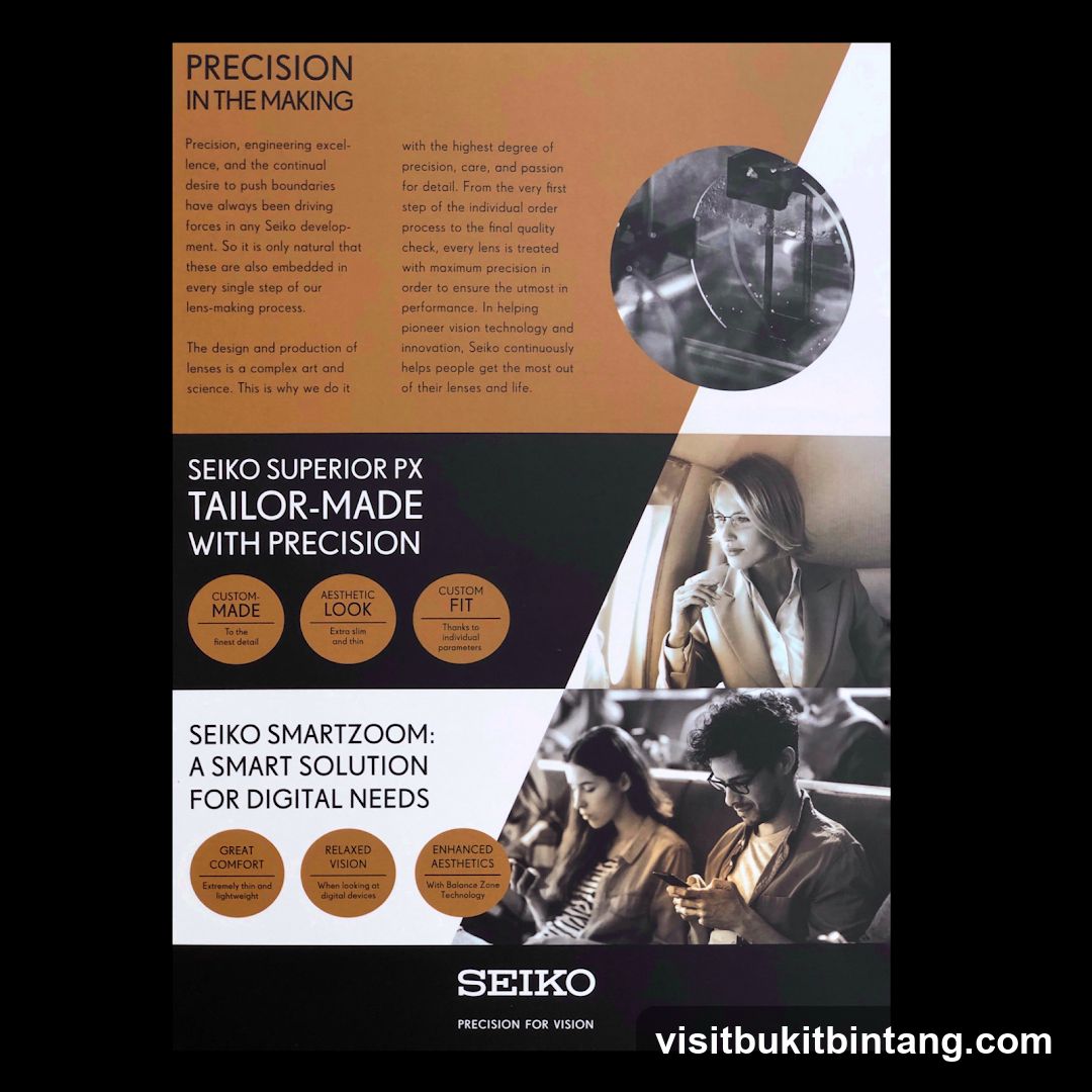 Seiko Precision Lenses Advertisement