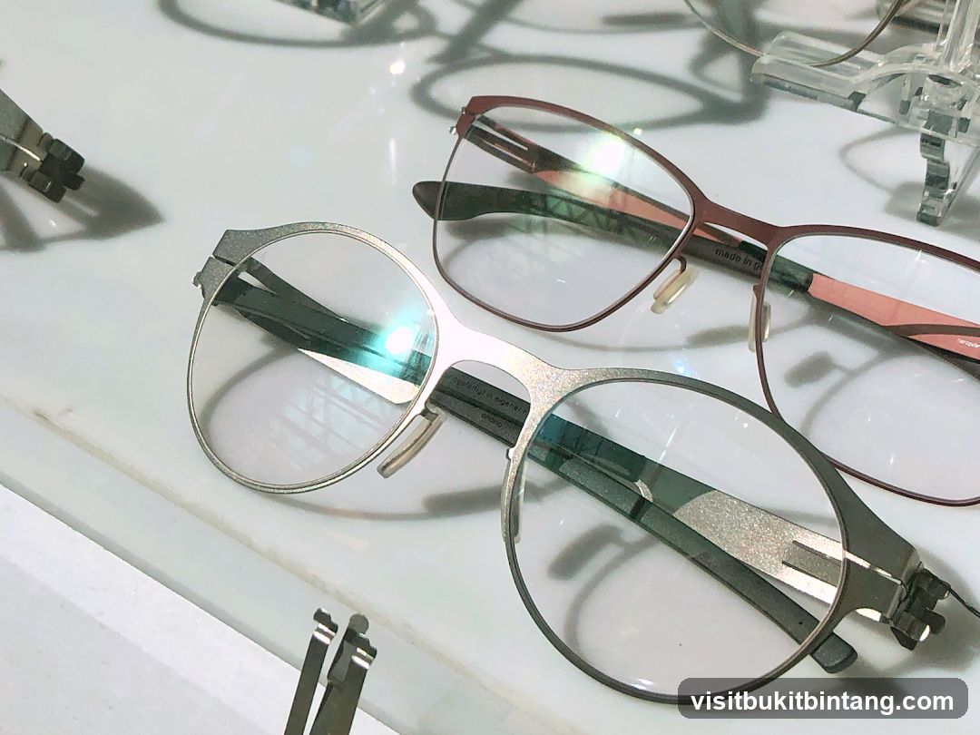 Eyeglasses on Display