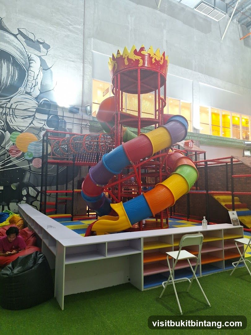 Indoor Playground with Slides and Ball Pit