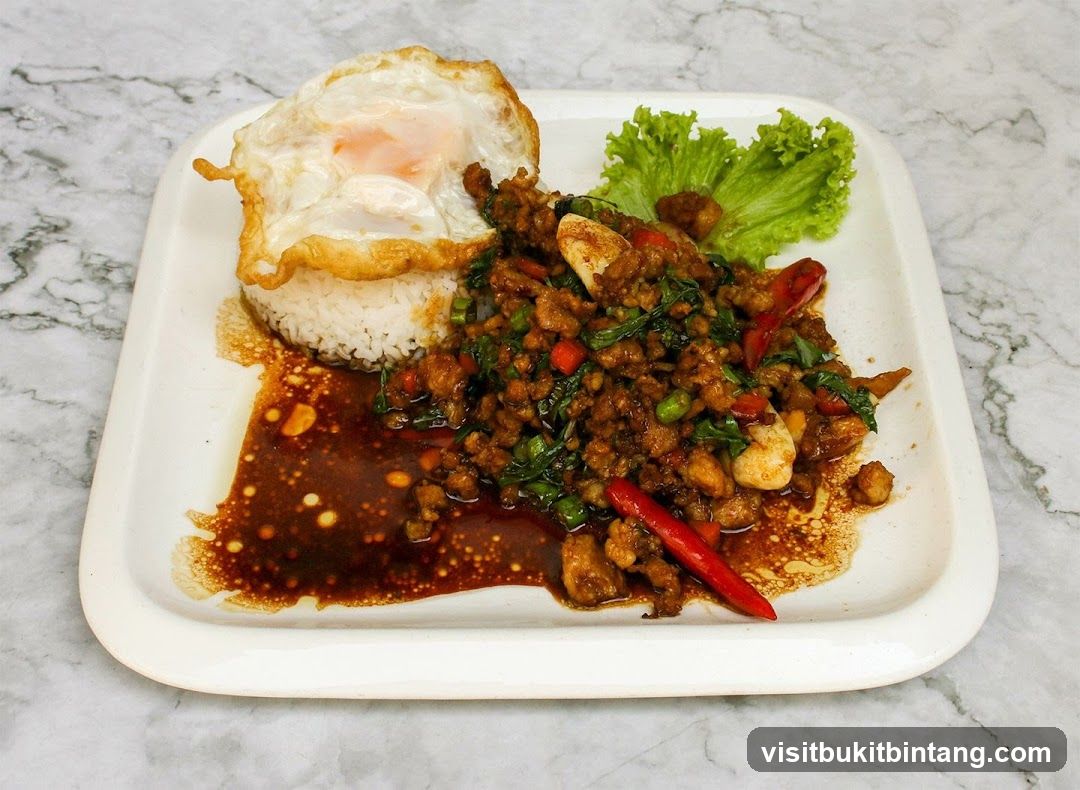 Spicy Minced Meat with Rice and Fried Egg