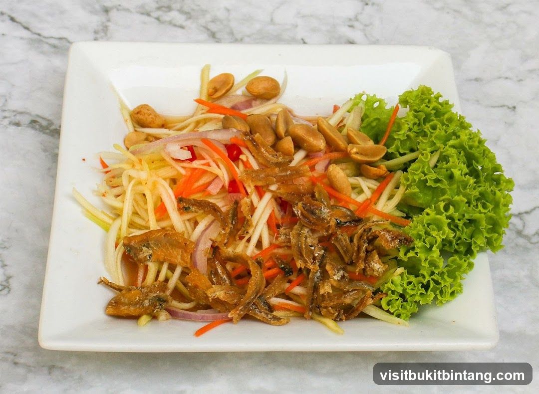 Mango Salad with Fried Anchovies and Peanuts