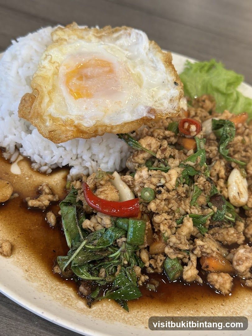 Thai Basil Chicken with Fried Egg