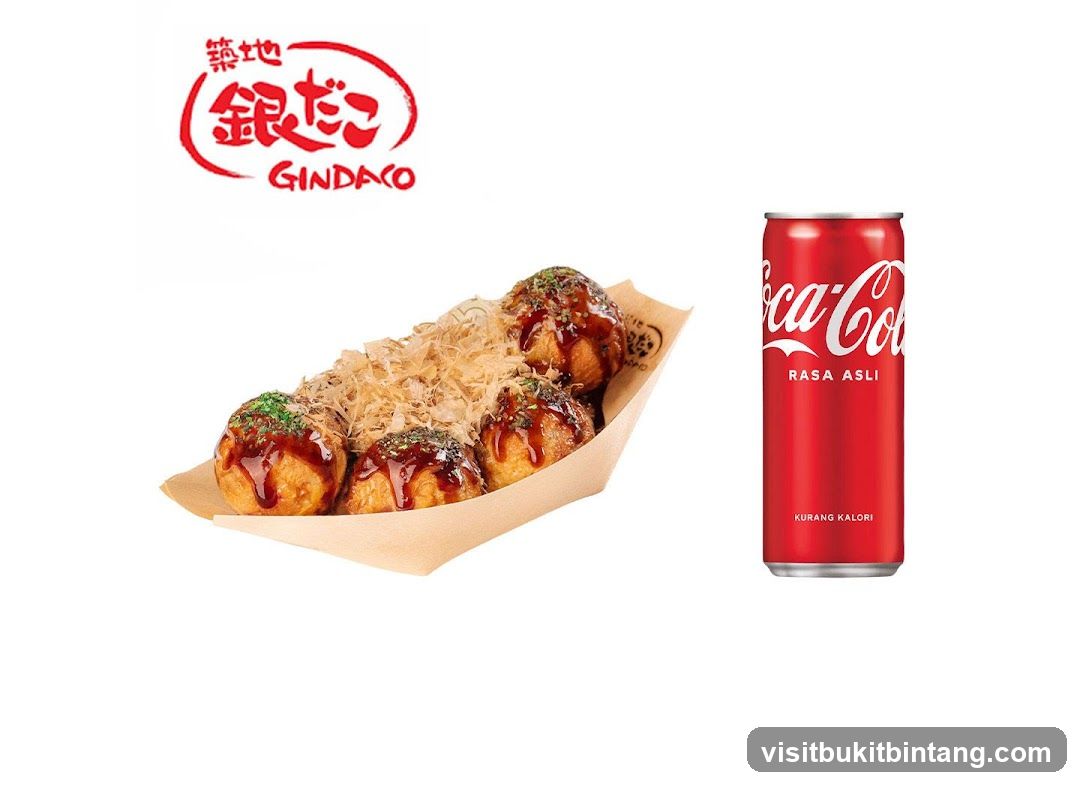 Gindaco Takoyaki and Coca-Cola