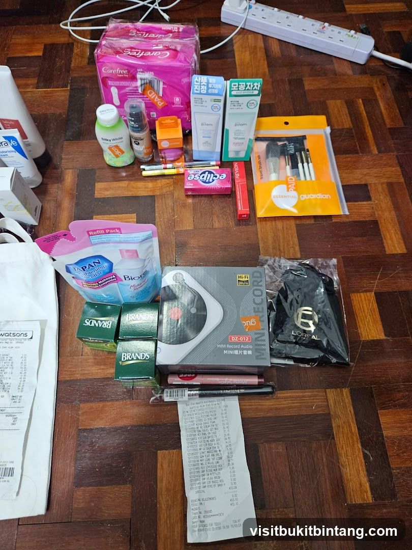 Various personal care and electronic items