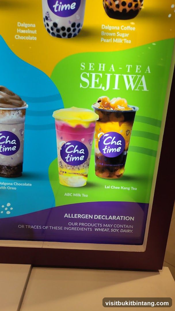 Cha Time Menu