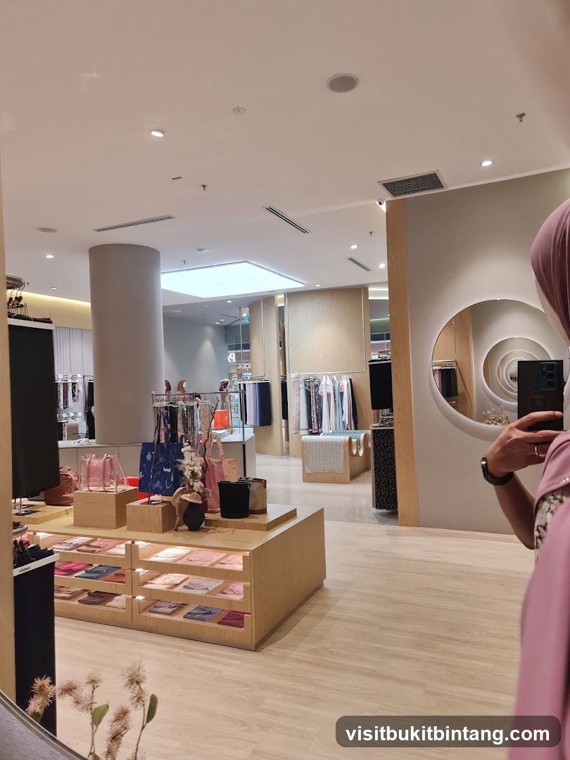 Clothing store interior