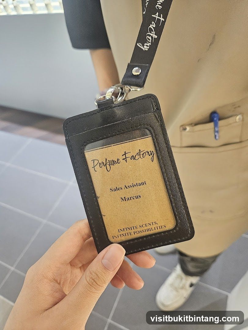 Perfume Factory ID Badge