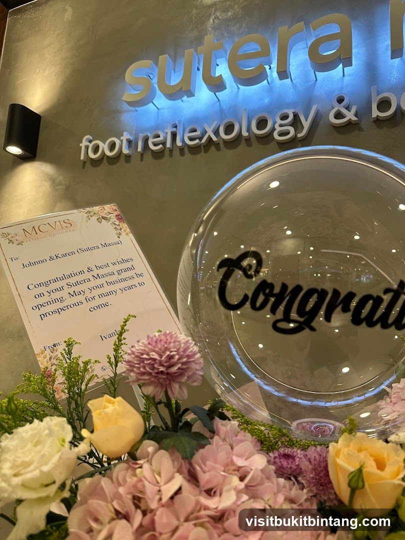 Grand Opening Flowers and Signage