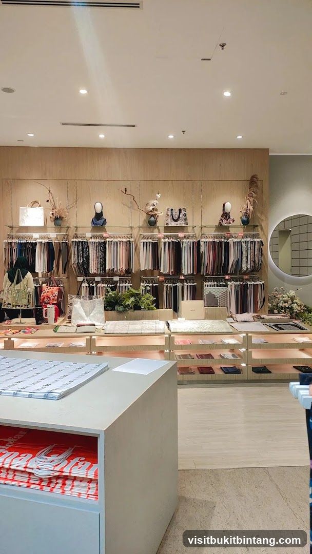 Fabric store interior