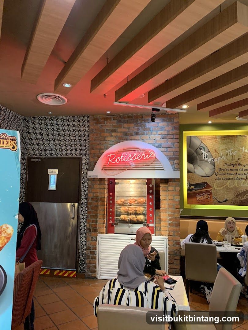Restaurant Interior with Rotisserie