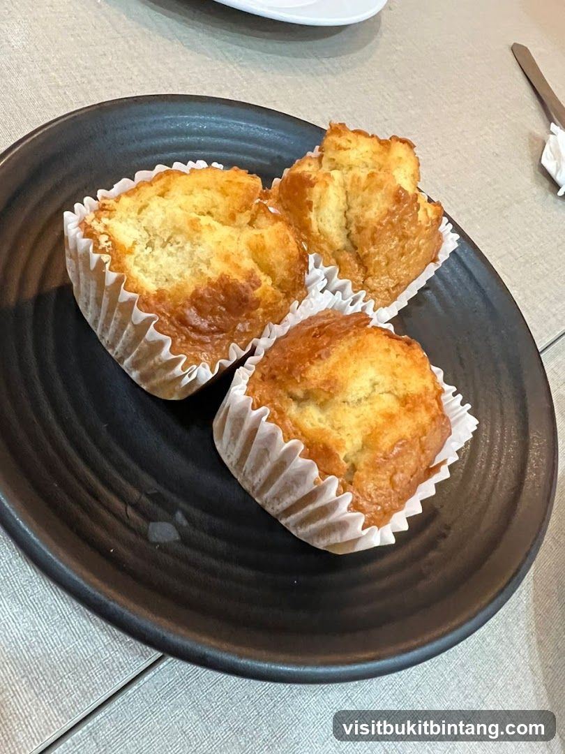 Three Muffins on a Plate