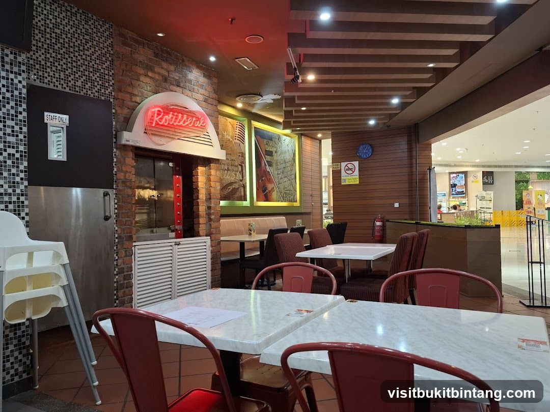 Restaurant Interior with Rotisserie