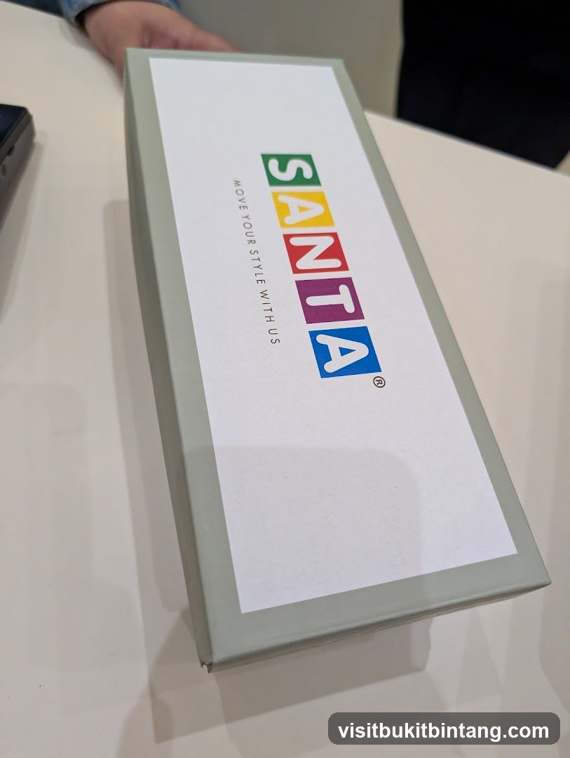 Box with colorful logo