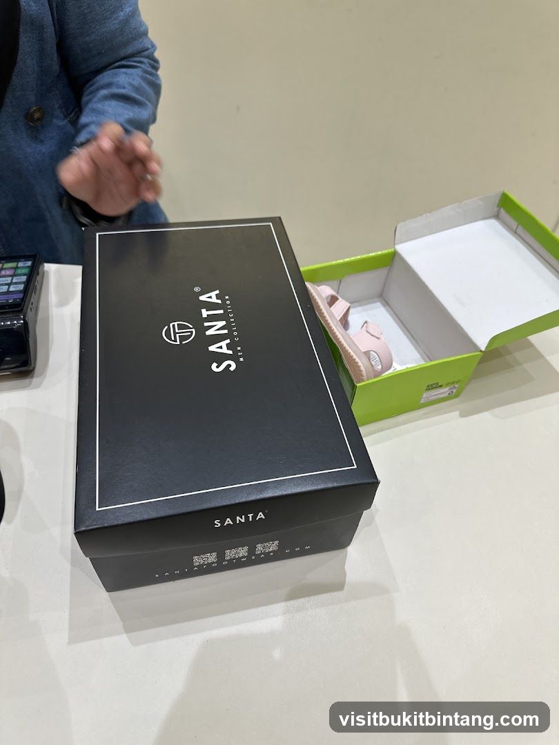 Santa Footwear Box and Sandal