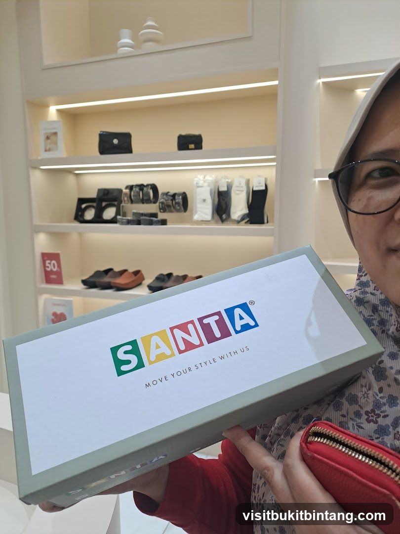 Woman holding a shoe box