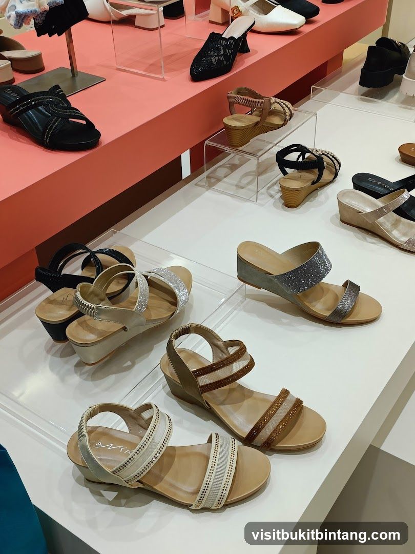 Women's Sandals Display