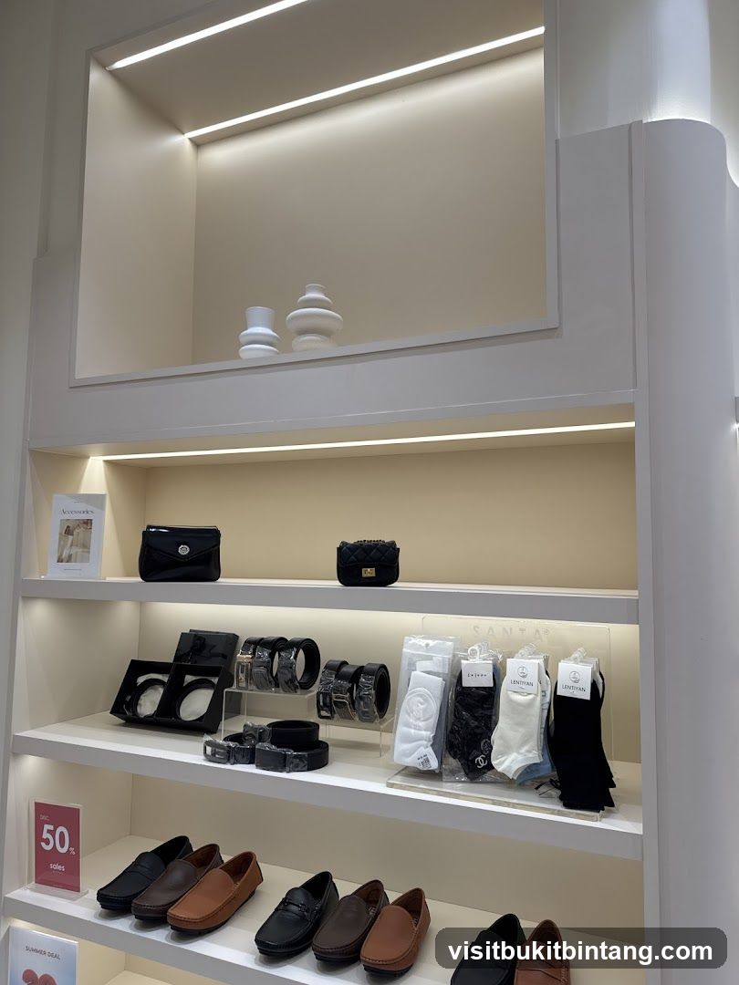 Store Display of Accessories