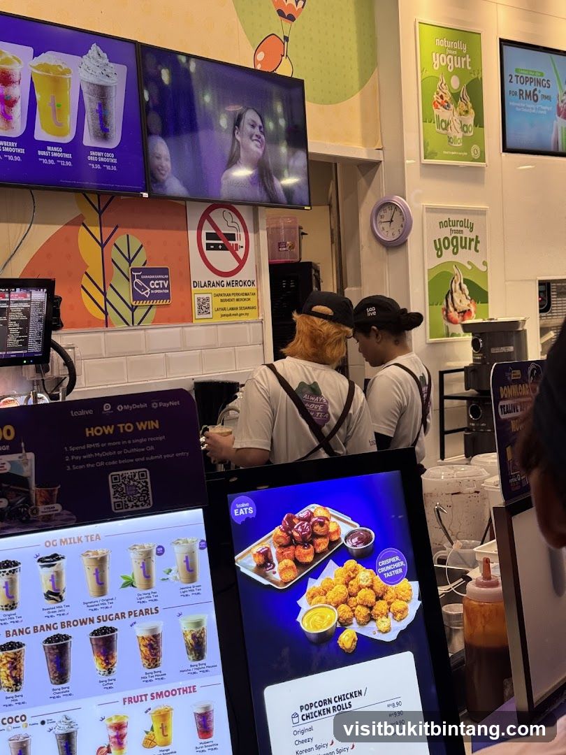Tea and Yogurt Shop Counter