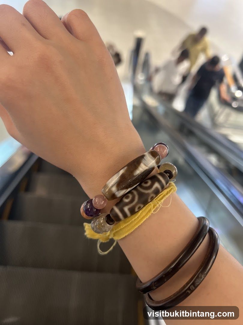 Bracelets on a wrist