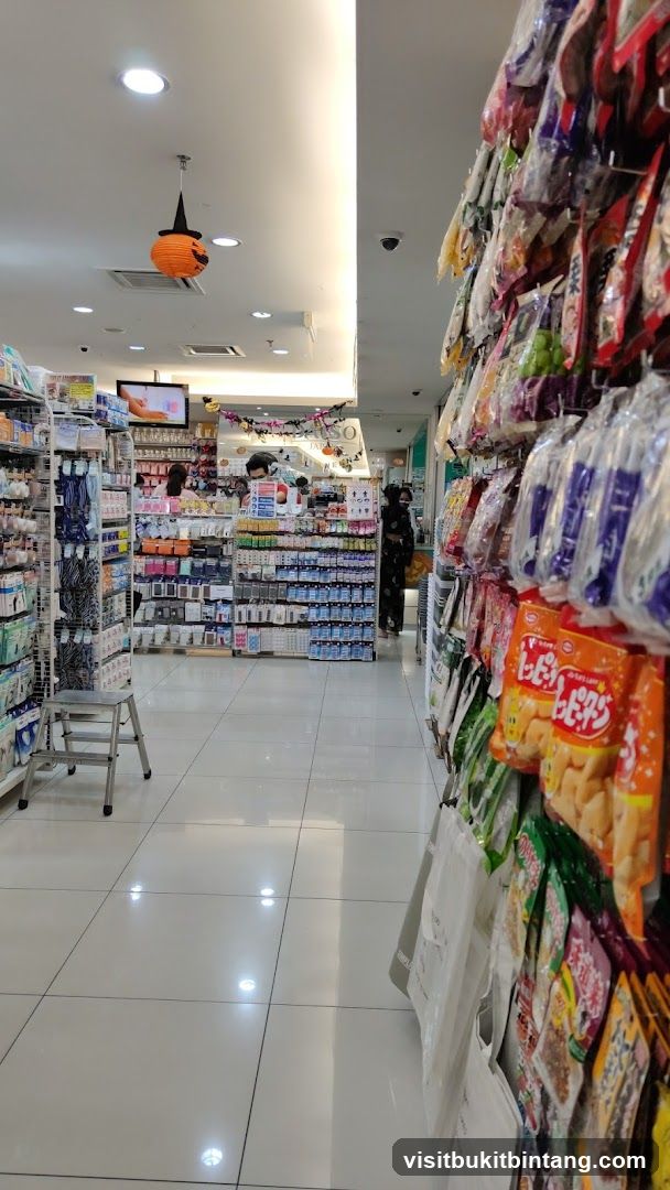 Interior of a retail store aisle