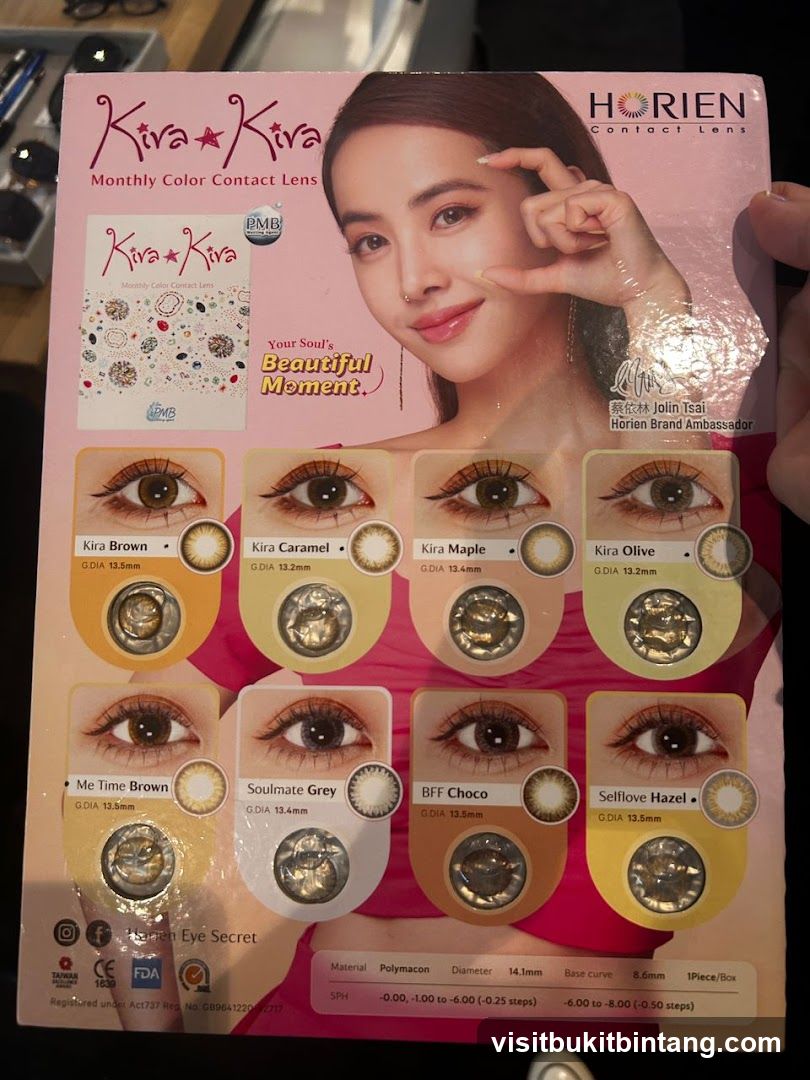 Kira Kiva Monthly Color Contact Lens Packaging