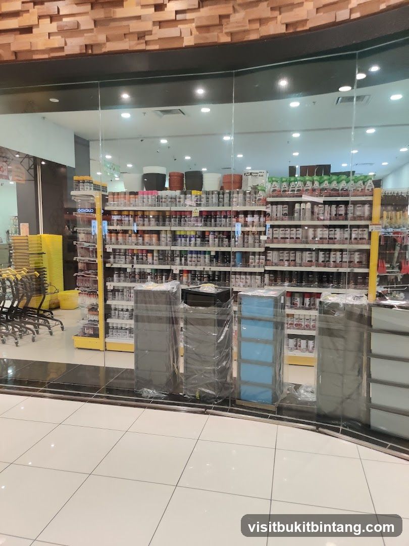 Store Interior with Shelves of Products