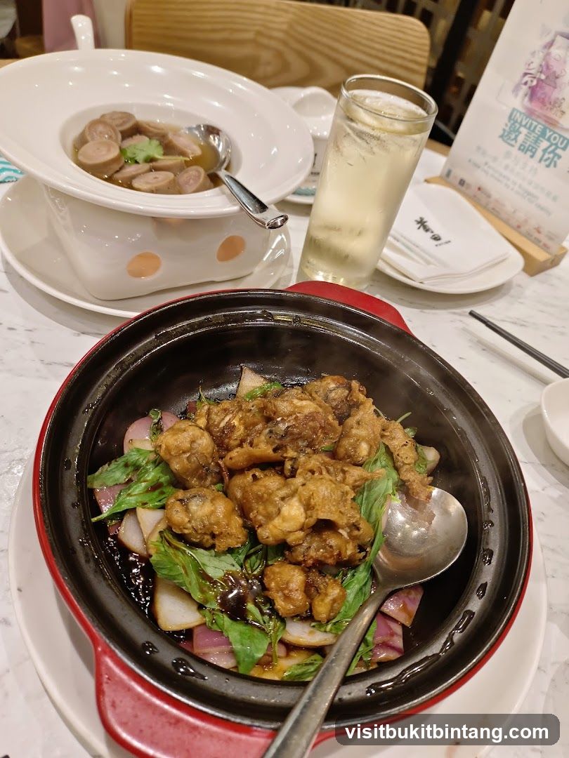 Steamed Sausage and Fried Oysters