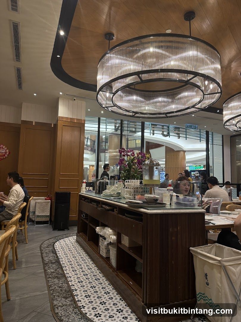 Restaurant Interior with Buffet Station