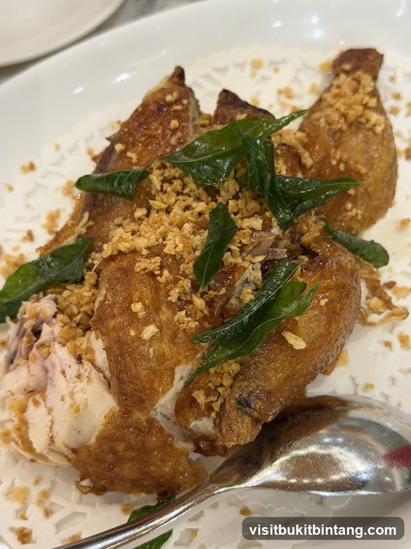 Crispy Fried Chicken with Garlic and Herbs