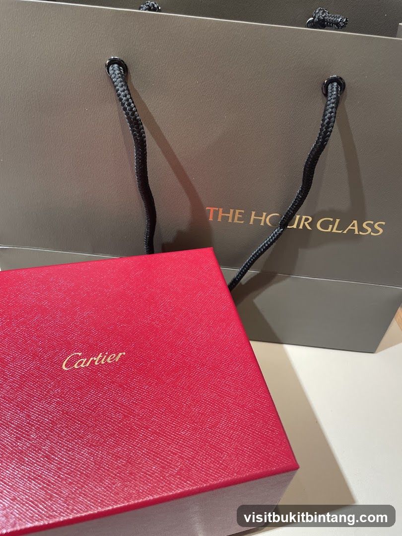 Cartier Box and The Hour Glass Bag