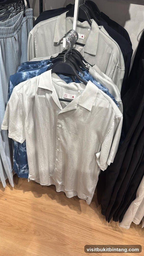 Men's Shirts on Display