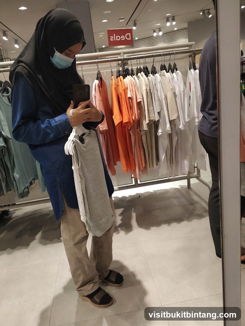 Woman Shopping for Clothes
