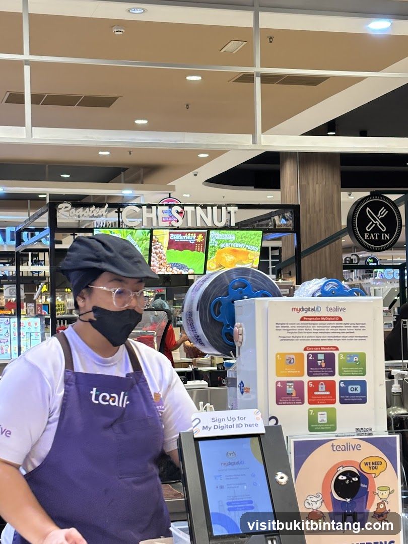 Tealive Staff and Signage
