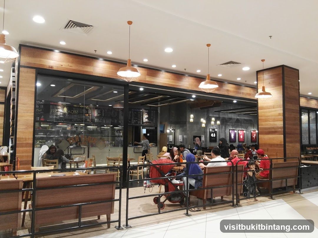 Cafe Interior with Patrons