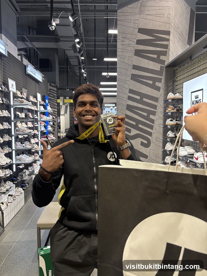 Man in a JD Sports Store