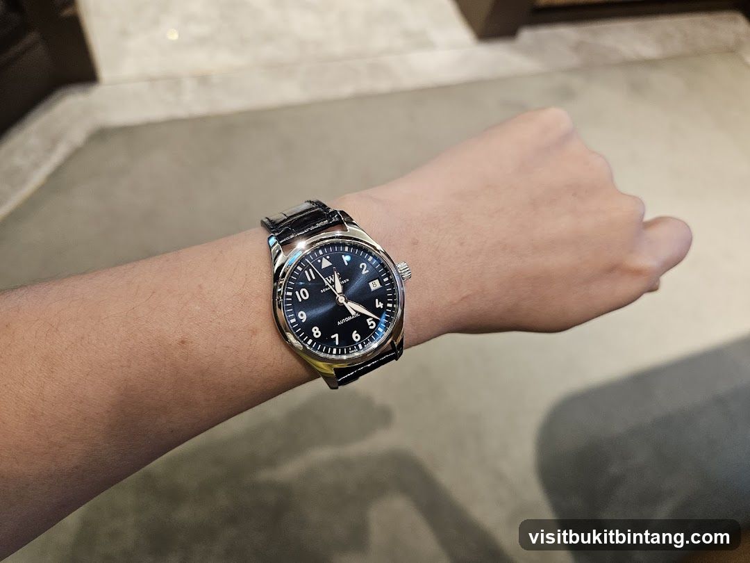 Watch on wrist