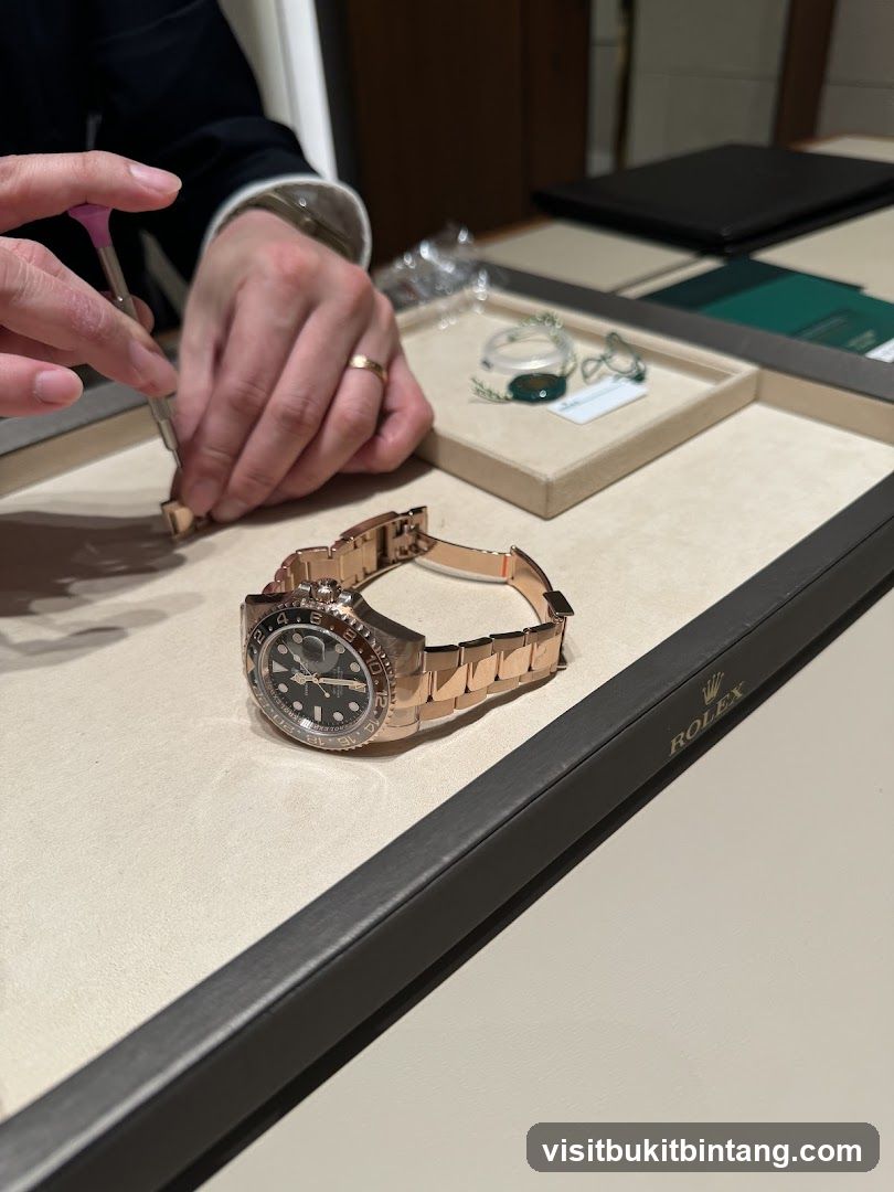 Rolex Watch Being Serviced
