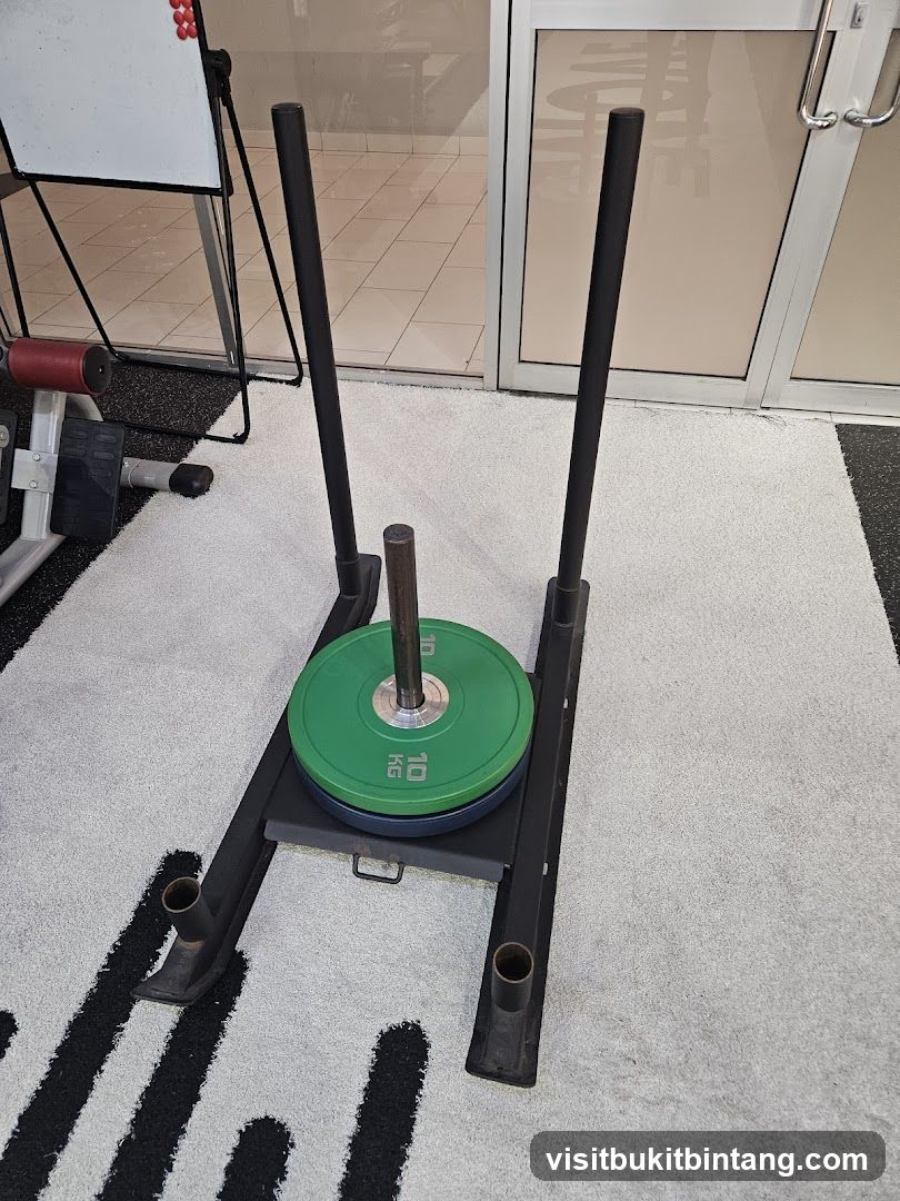 Weight sled with plates