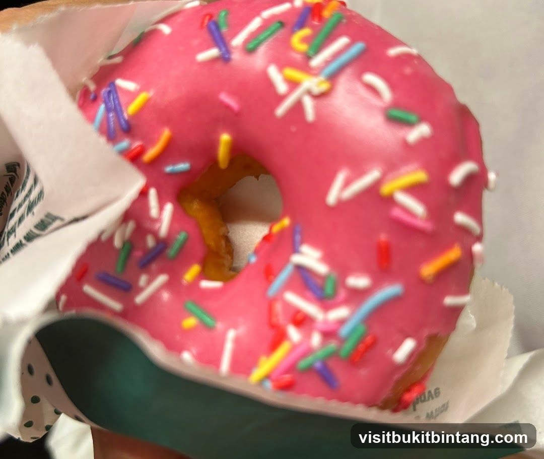 Pink Frosted Donut with Sprinkles