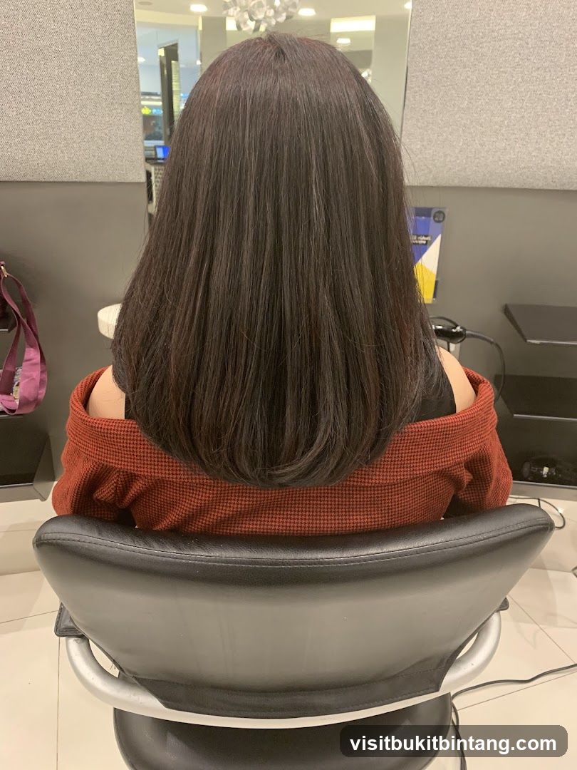 Woman's Hair After Treatment