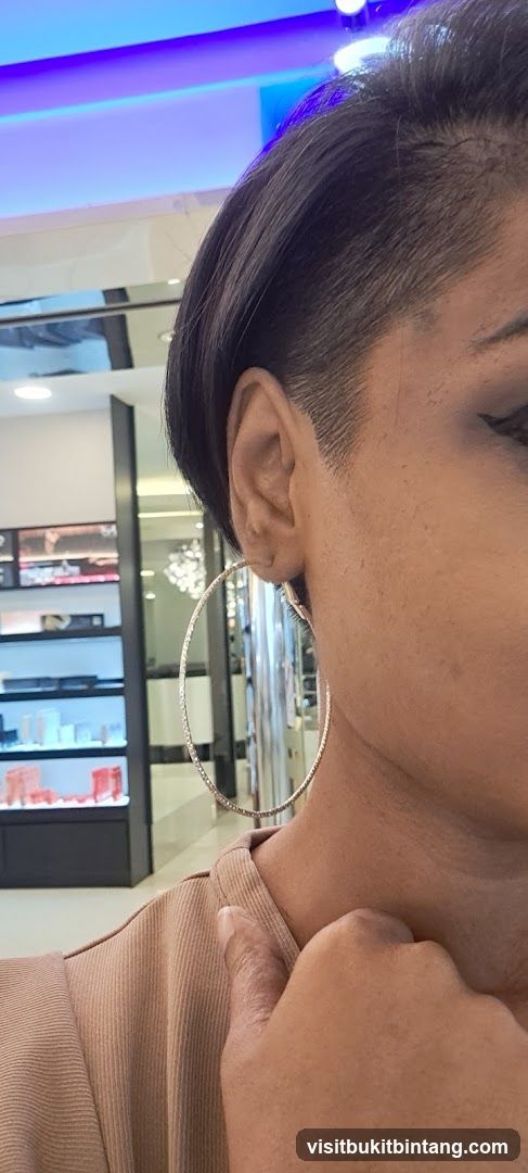 Woman with Hoop Earrings