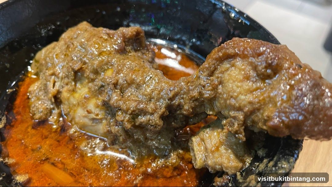 Close-up of Chicken Rendang