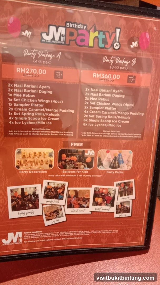 JM Birthday Party Packages
