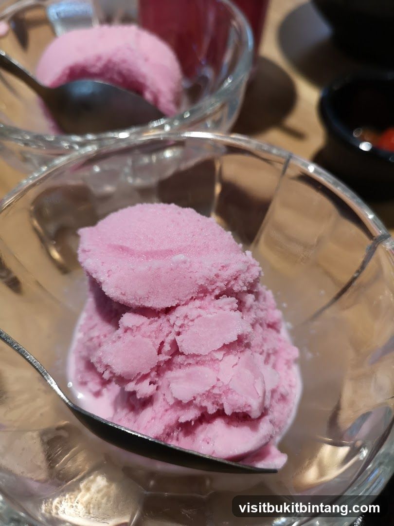 Pink Ice Cream in Bowls
