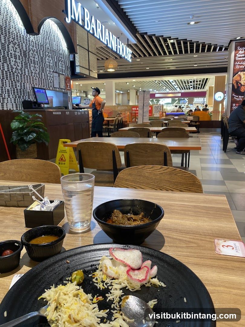 Restaurant Interior with Food