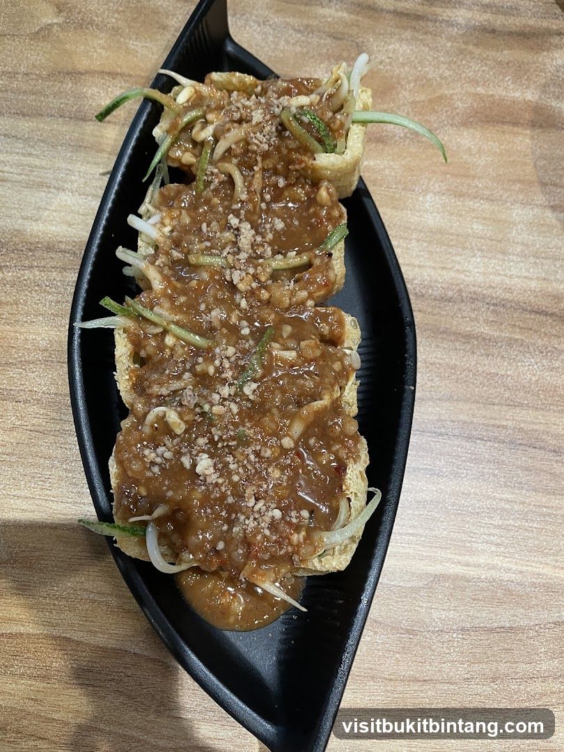 Tofu with Peanut Sauce