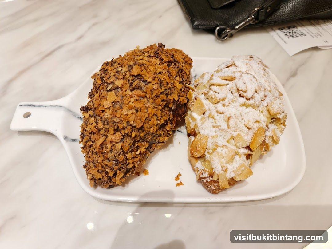 Two Croissants on a Plate